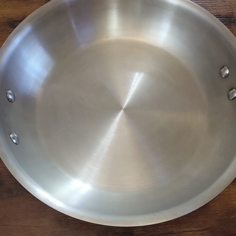 Sur La Table Stainless Steel 12” Skillet Fry Sauté Frying Pan Double Handle